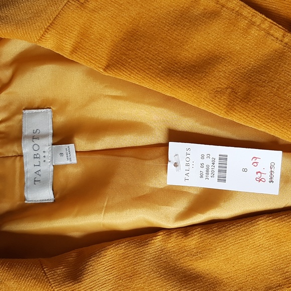 Mustard corduroy blazer - Picture 10 of 11